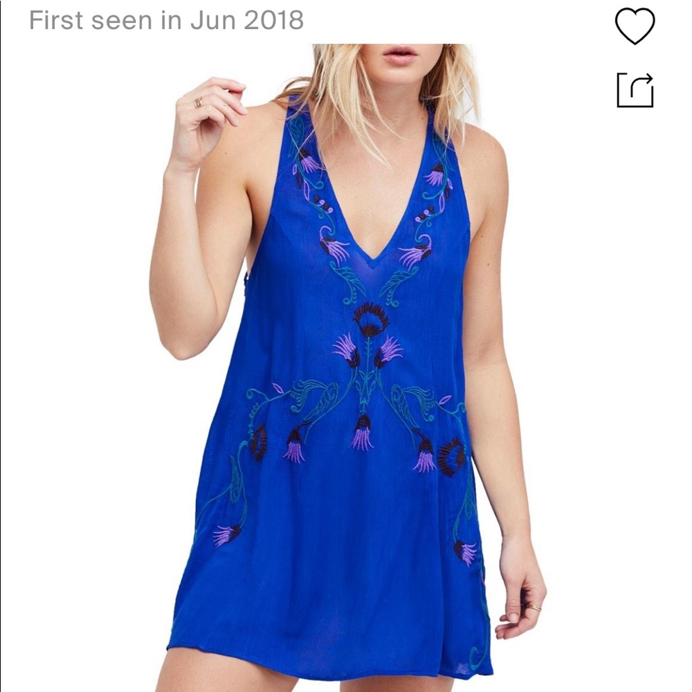 Free People Adelaide Festival Slip Dress in Rose/Blush Combo
